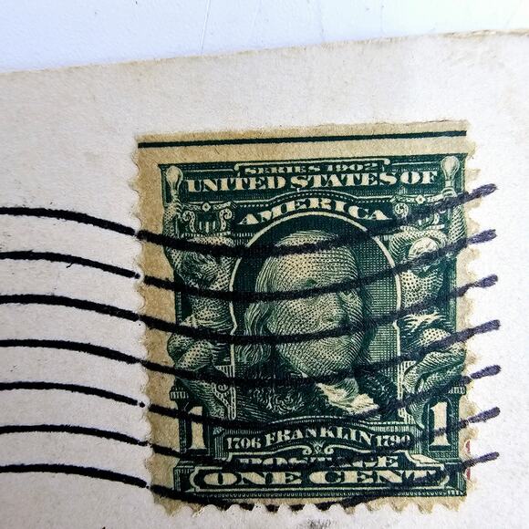 1909 Antique Postcard Bellow The Falls Penitentiary in Distance Sioux Fall SD - Picture 5 of 7